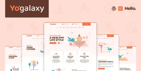 Yogalaxy – Yoga Pilates Fitness Studio Elementor Template Kit